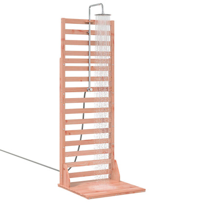 vidaXL Outdoor Shower 225 cm Solid Douglas Wood and Stainless Steel