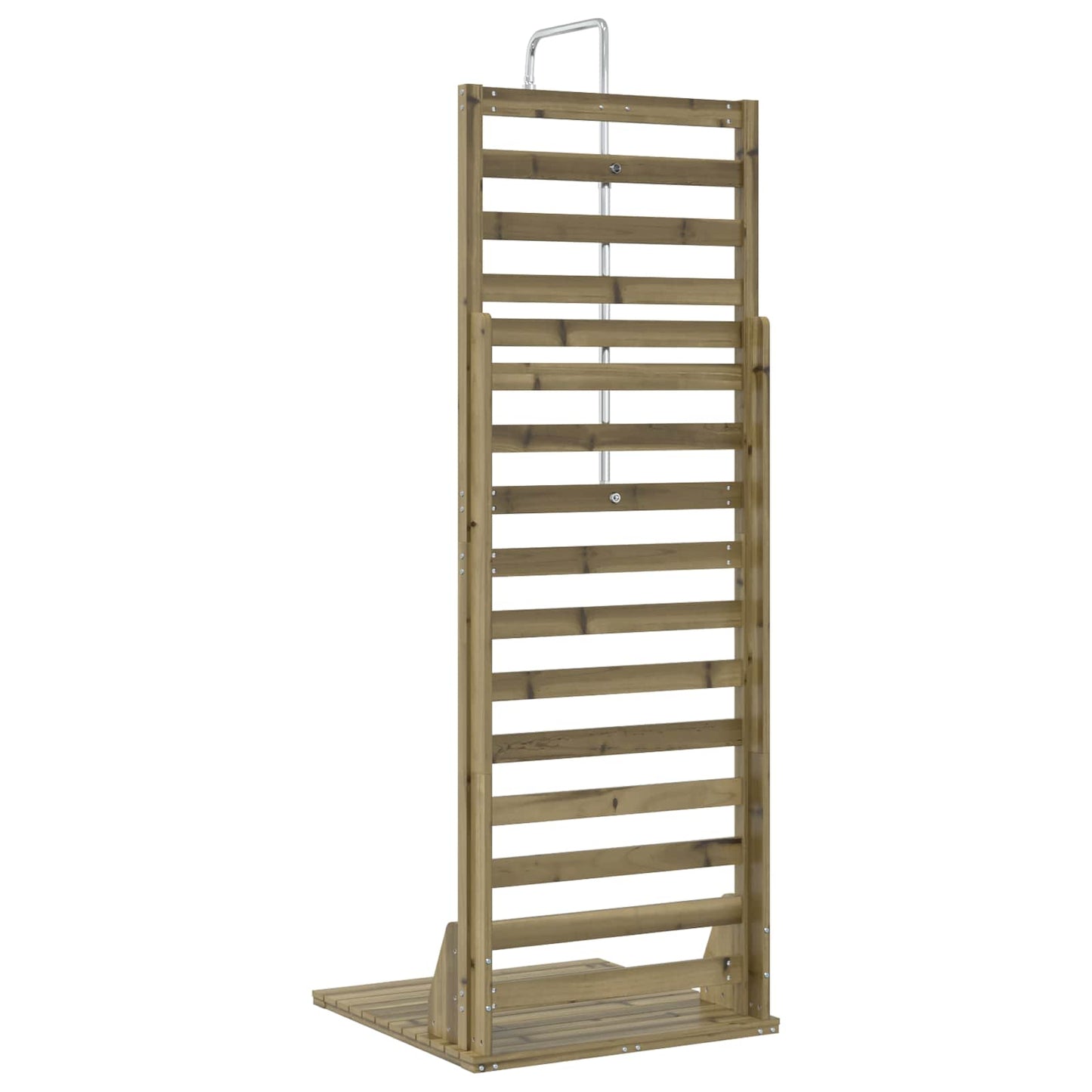 vidaXL Outdoor Shower 225 cm Impregnated Pine Wood and Stainless Steel