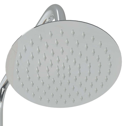 vidaXL Outdoor Shower 246 cm Solid Pine Wood and Stainless Steel White