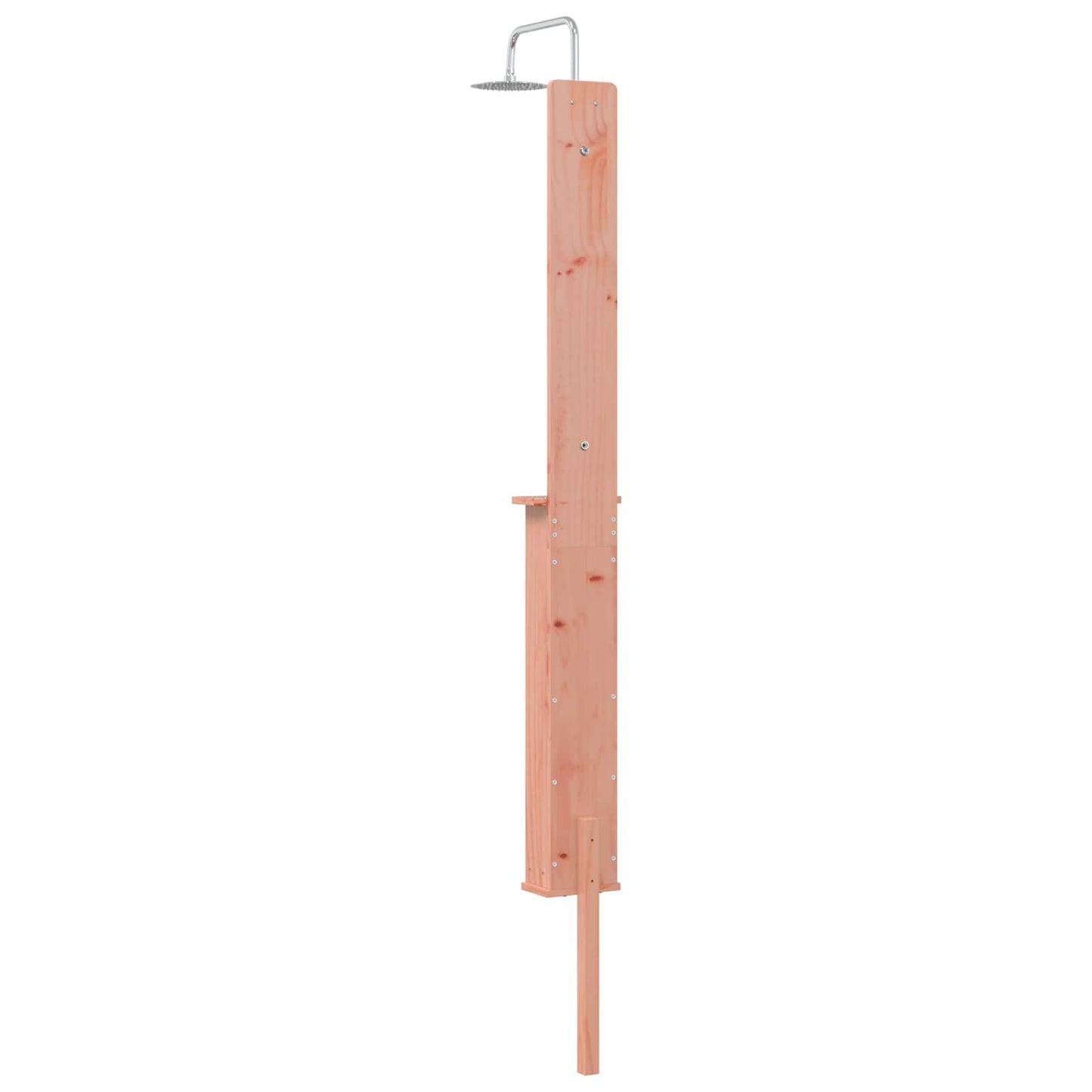 vidaXL Outdoor Shower 246 cm Solid Douglas Wood and Stainless Steel