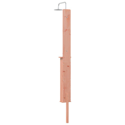 vidaXL Outdoor Shower 246 cm Solid Douglas Wood and Stainless Steel