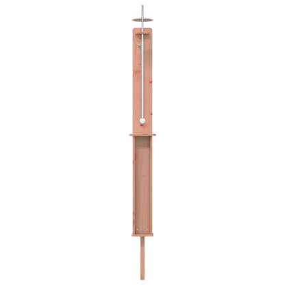 vidaXL Outdoor Shower 246 cm Solid Douglas Wood and Stainless Steel