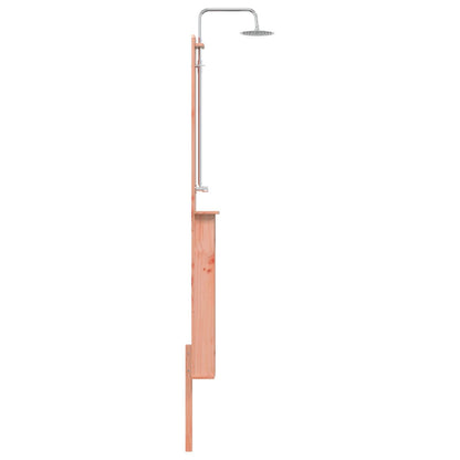 vidaXL Outdoor Shower 246 cm Solid Douglas Wood and Stainless Steel