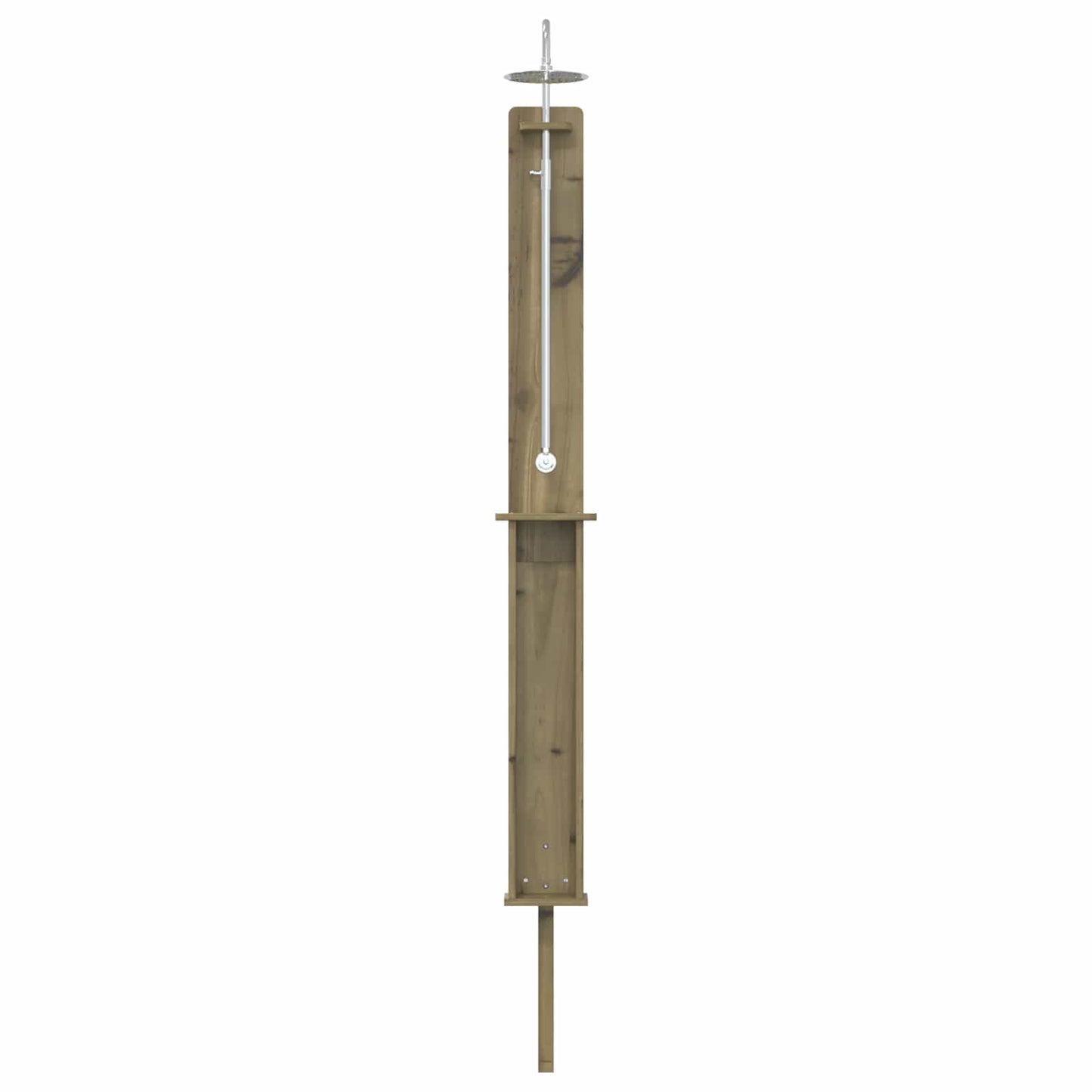 vidaXL Outdoor Shower 246 cm Impregnated Pine Wood and Stainless Steel