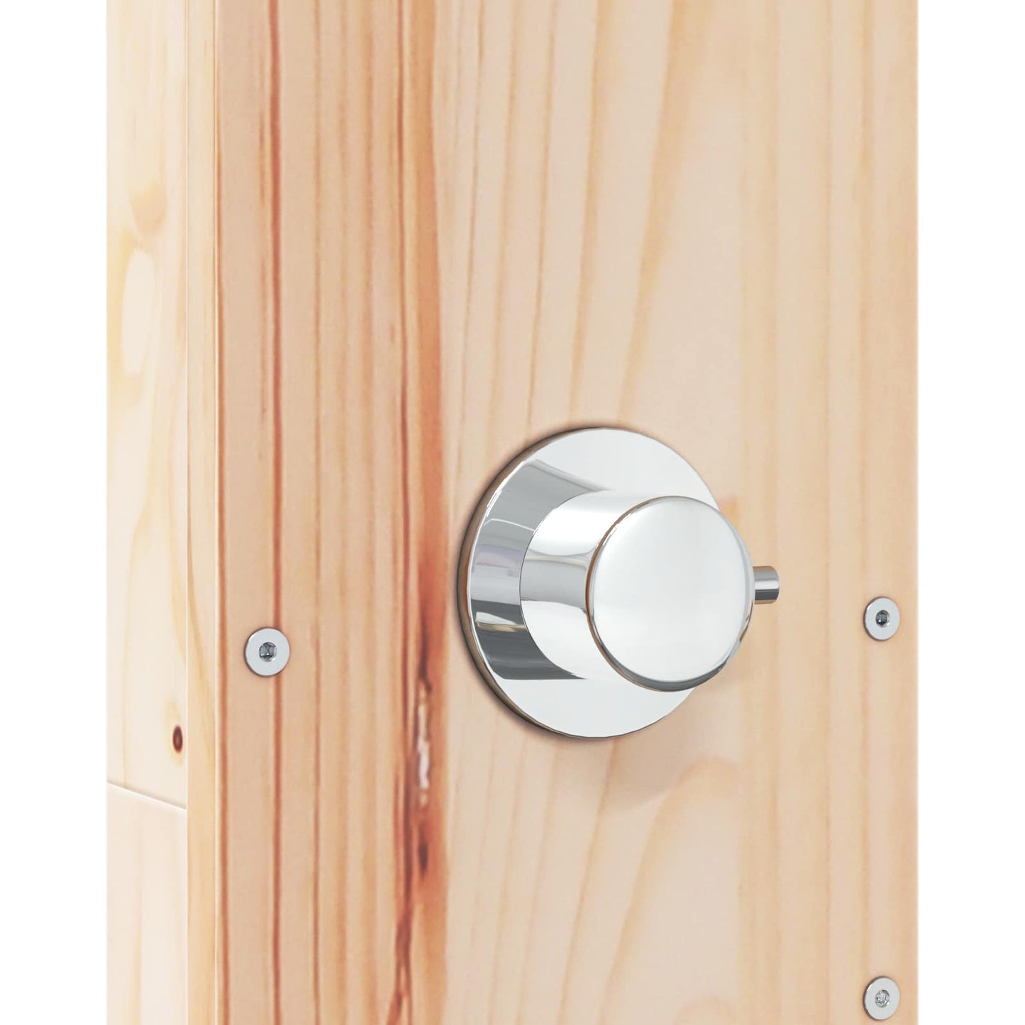 vidaXL Outdoor Shower 210 cm Solid Pine Wood and Stainless Steel