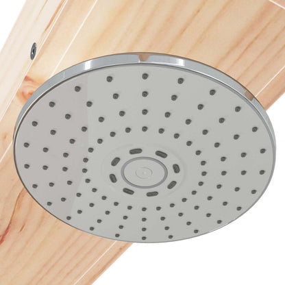 vidaXL Outdoor Shower 210 cm Solid Pine Wood and Stainless Steel