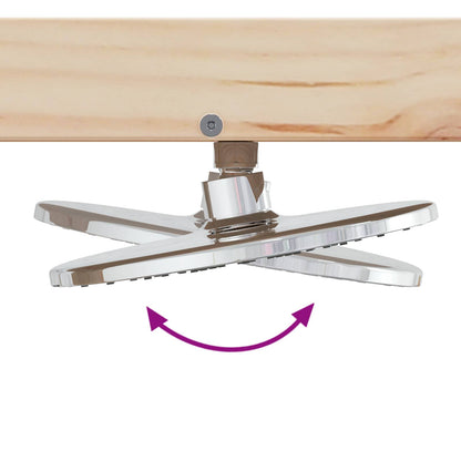 vidaXL Outdoor Shower 210 cm Solid Pine Wood and Stainless Steel