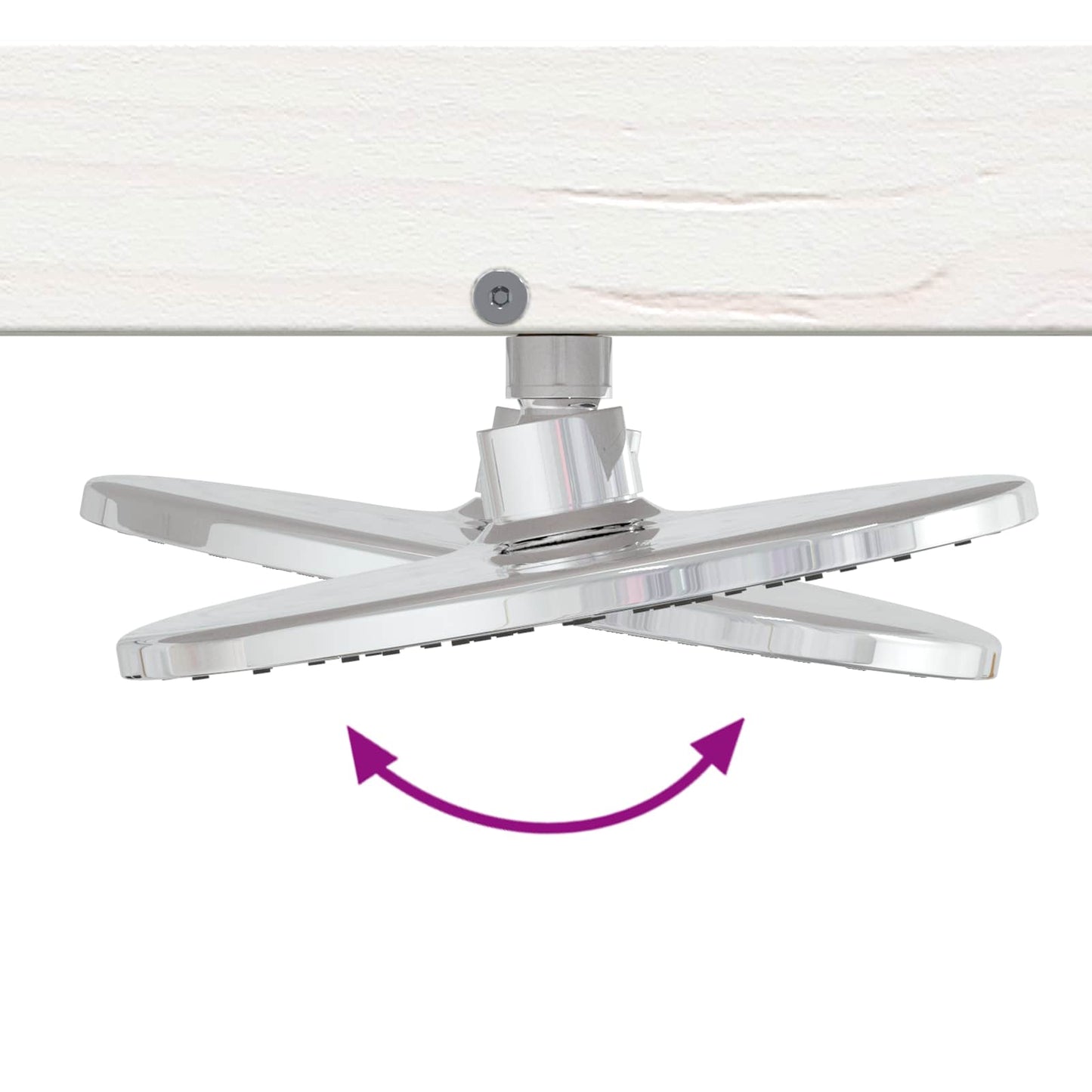 vidaXL Outdoor Shower 210 cm Solid Pine Wood and Stainless Steel White
