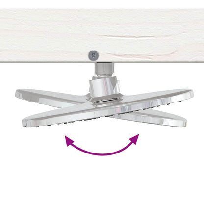 vidaXL Outdoor Shower 210 cm Solid Pine Wood and Stainless Steel White