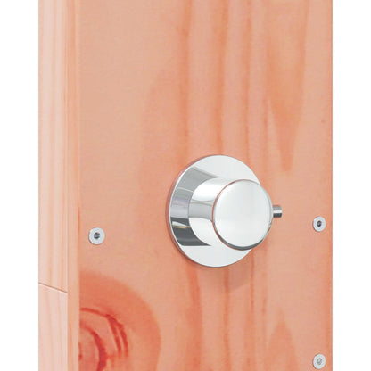 vidaXL Outdoor Shower 210 cm Solid Douglas Wood and Stainless Steel