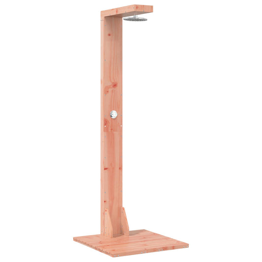 vidaXL Outdoor Shower 210 cm Solid Douglas Wood and Stainless Steel