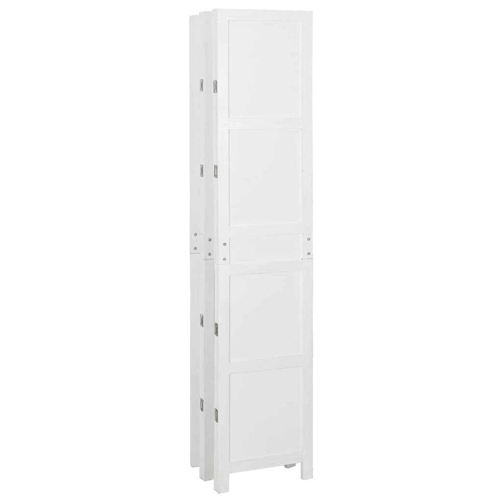 vidaXL Romdivider Panel Folding White 176.5 x 165 cm MDF