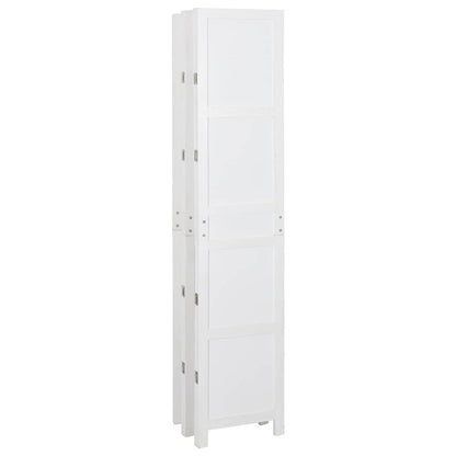 vidaXL Romdivider Panel Folding White 176.5 x 165 cm MDF