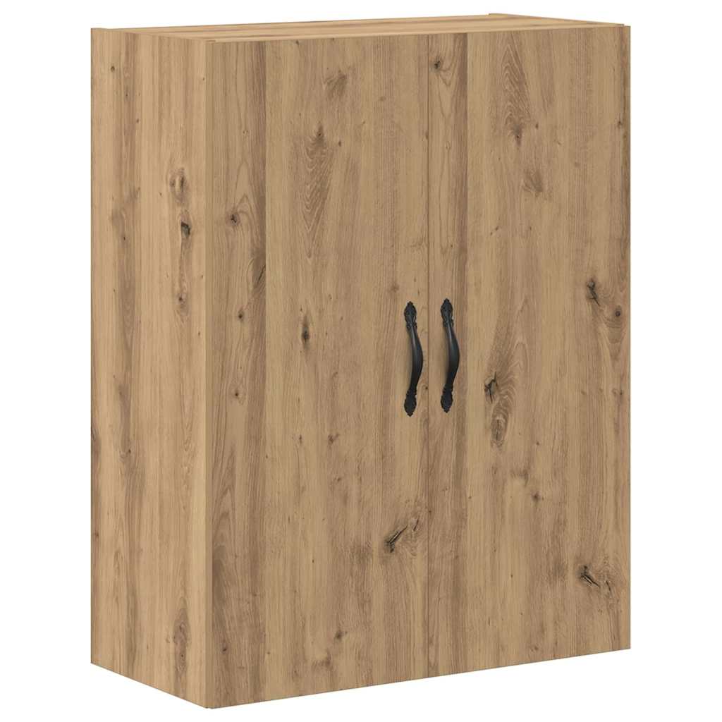 vidaXL Highboard 2 pcs Artisan Oak Engineered Wood and Glass