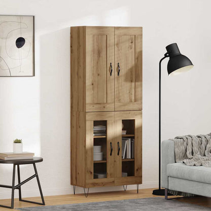 vidaXL Highboard Artisan Oak 69.5 x 34 x 180 cm Engineered Wood