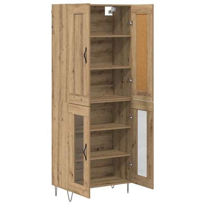 vidaXL Highboard Artisan Oak 69.5 x 34 x 180 cm Engineered Wood
