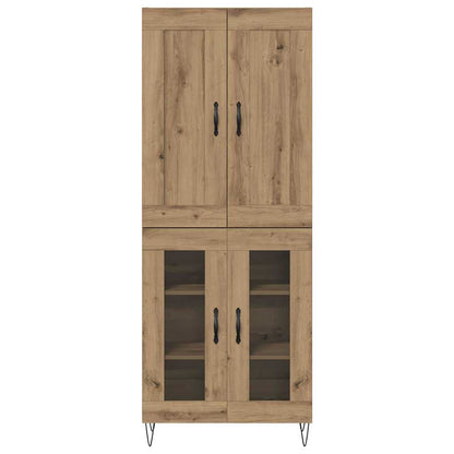vidaXL Highboard Artisan Oak 69.5 x 34 x 180 cm Engineered Wood