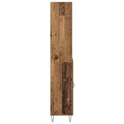 vidaXL Highboard 2 pcs Old Wood Engineered Wood