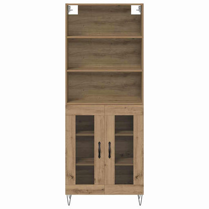 vidaXL Highboard 2 pcs Artisan Oak Engineered Wood