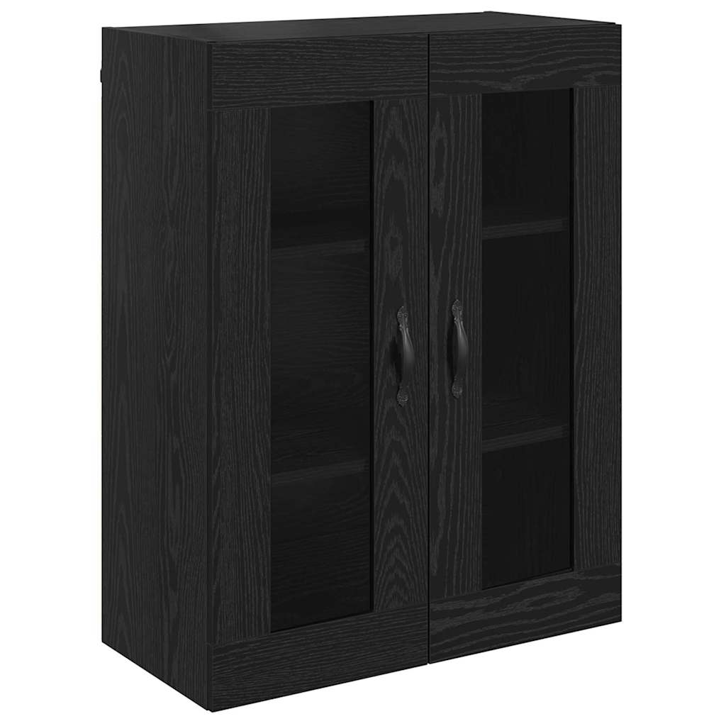 vidaXL Highboard Black Oak 69.5 x 34 x 180 cm Engineered Wood