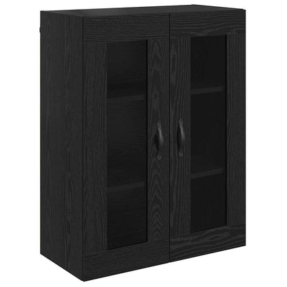 vidaXL Highboard Black Oak 69.5 x 34 x 180 cm Engineered Wood
