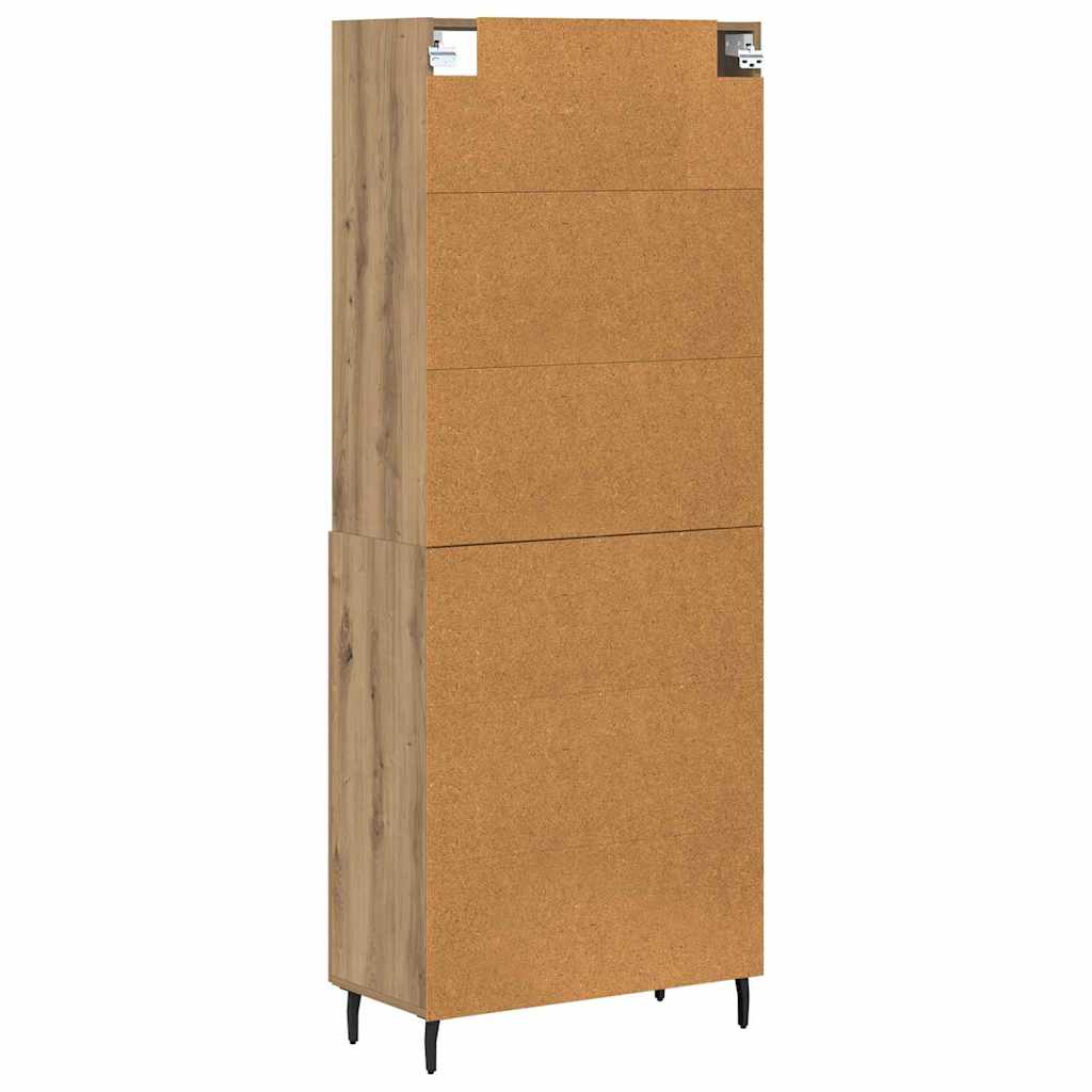 vidaXL Highboard Artisan Oak 69.5 x 34 x 180 cm