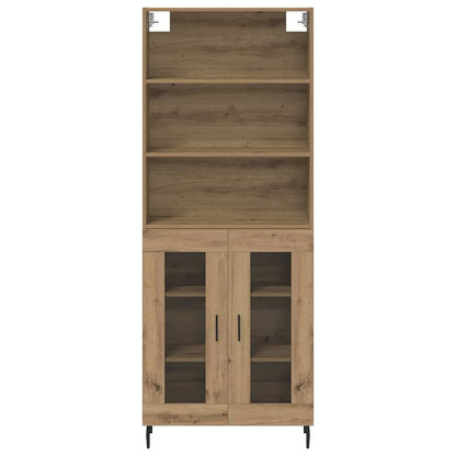 vidaXL Highboard Artisan Oak 69.5 x 34 x 180 cm