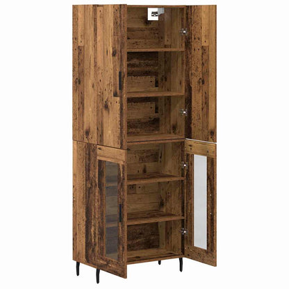 vidaXL Highboard Old wood 69.5 x 34 x 180 cm Engineered wood