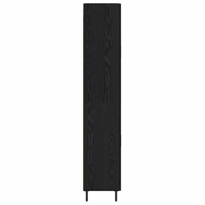 vidaXL Highboard 2 pcs Artisan Oak Engineered Wood and Glass
