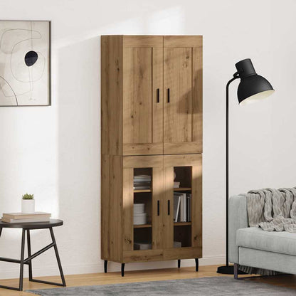 vidaXL Highboard 2 pcs Artisan Oak 69.5 x 34 x 180 cm Engineered Wood
