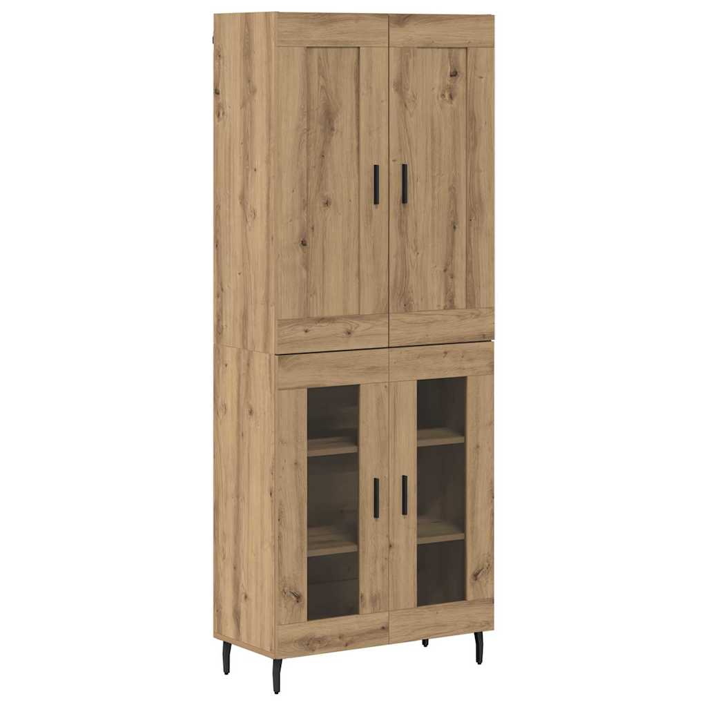 vidaXL Highboard 2 pcs Artisan Oak 69.5 x 34 x 180 cm Engineered Wood