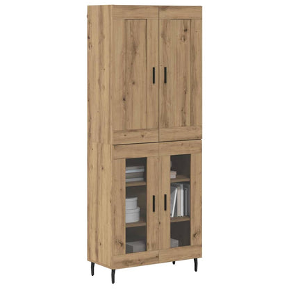 vidaXL Highboard 2 pcs Artisan Oak 69.5 x 34 x 180 cm Engineered Wood