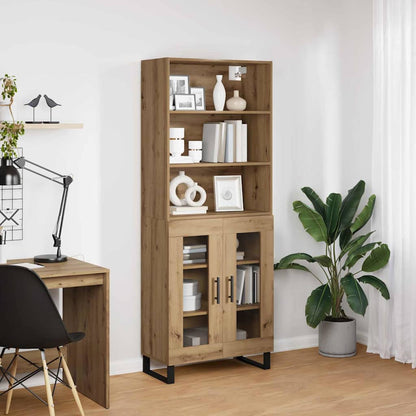 vidaXL Highboard 2 pcs Artisan Oak Engineered Wood
