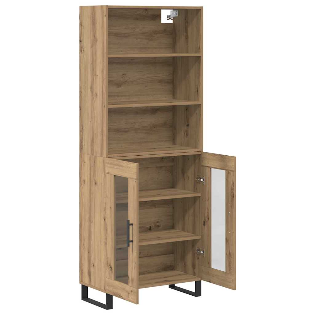 vidaXL Highboard 2 pcs Artisan Oak Engineered Wood