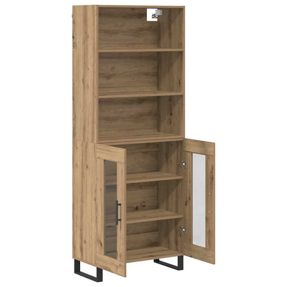 vidaXL Highboard 2 pcs Artisan Oak Engineered Wood