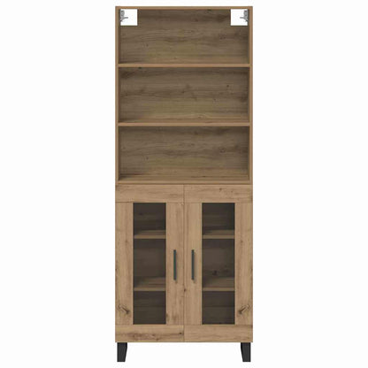 vidaXL Highboard 2 pcs Artisan Oak Engineered Wood