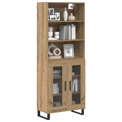 vidaXL Highboard 2 pcs Artisan Oak Engineered Wood