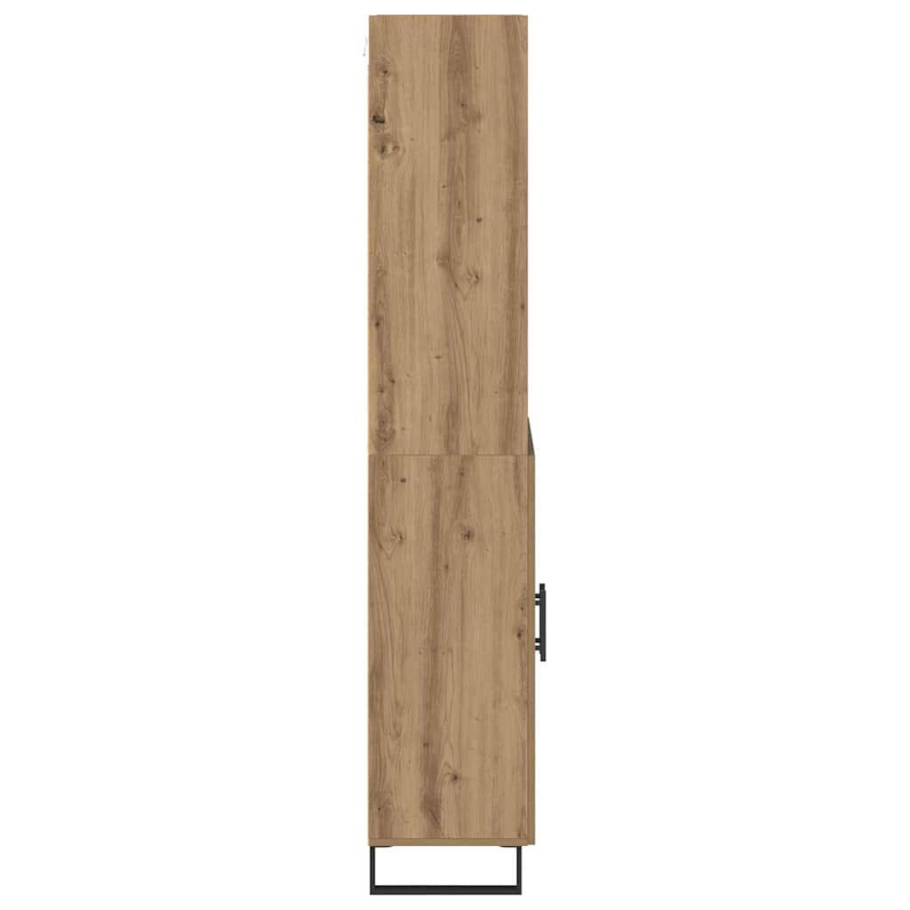vidaXL Highboard 2 pcs Artisan Oak Engineered Wood