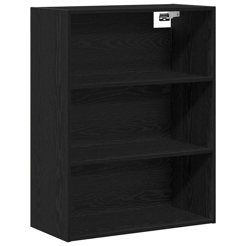 vidaXL Highboard 2 pcs Black Oak Engineered Wood