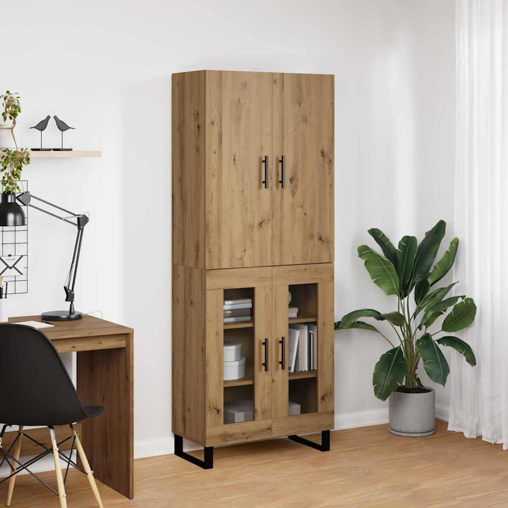 vidaXL Highboard 2 pcs Artisan Oak 69.5 x 34 x 180 cm