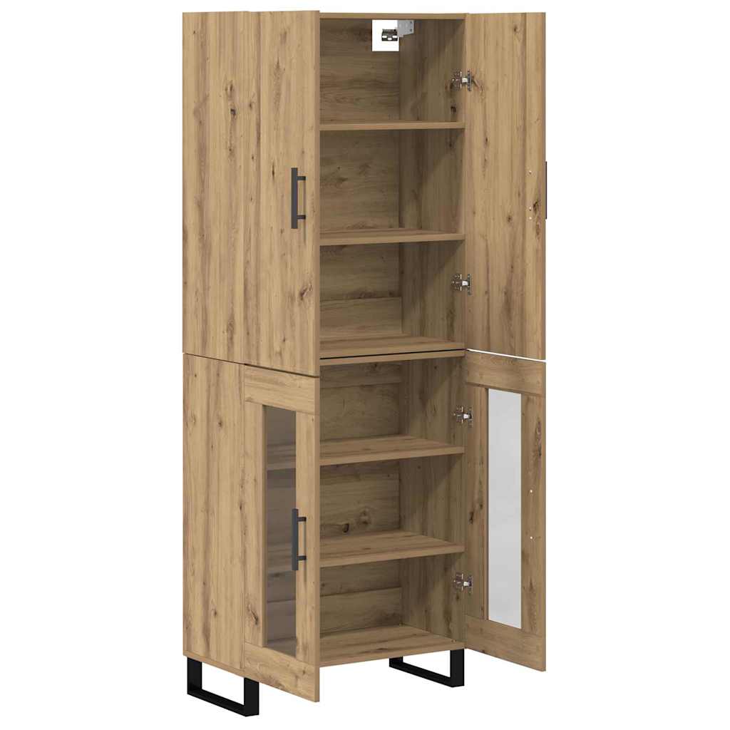 vidaXL Highboard 2 pcs Artisan Oak 69.5 x 34 x 180 cm
