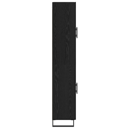vidaXL Highboard 2 pcs Black Oak 69.5 x 34 x 180 cm