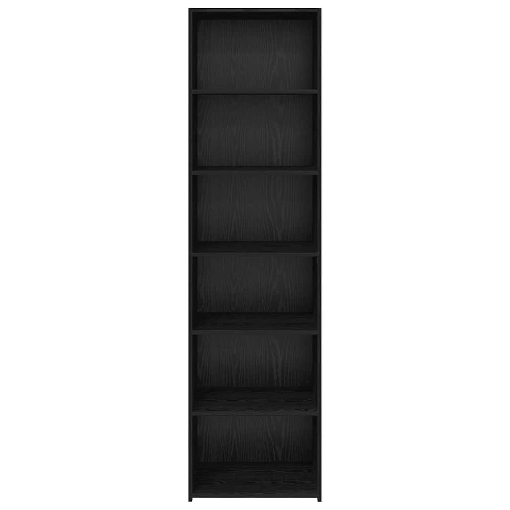 vidaXL Cabinet Black Oak 50 x 41 x 185 cm Engineered Wood