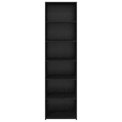 vidaXL Cabinet Black Oak 50 x 41 x 185 cm Engineered Wood