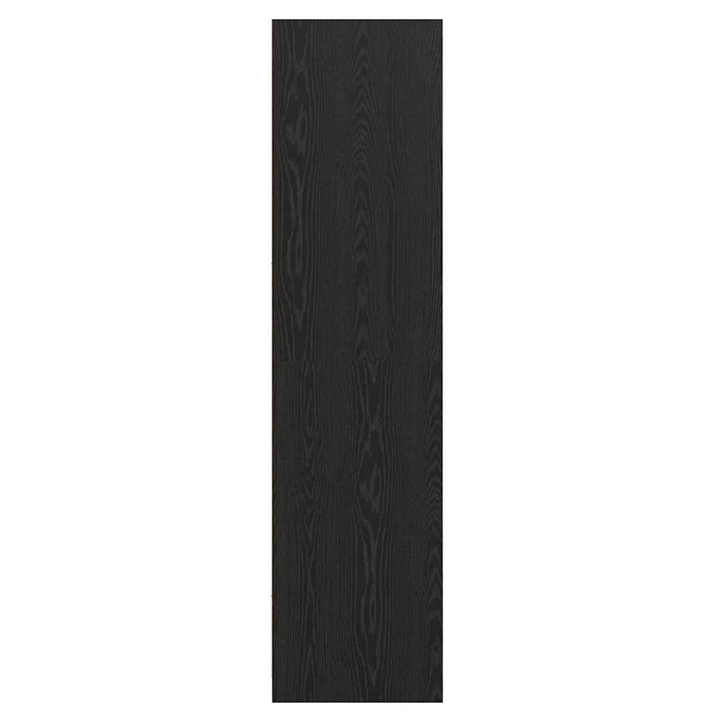 vidaXL Wardrobe with Shelf Black Oak 50 x 30 x 200 cm Engineered Wood