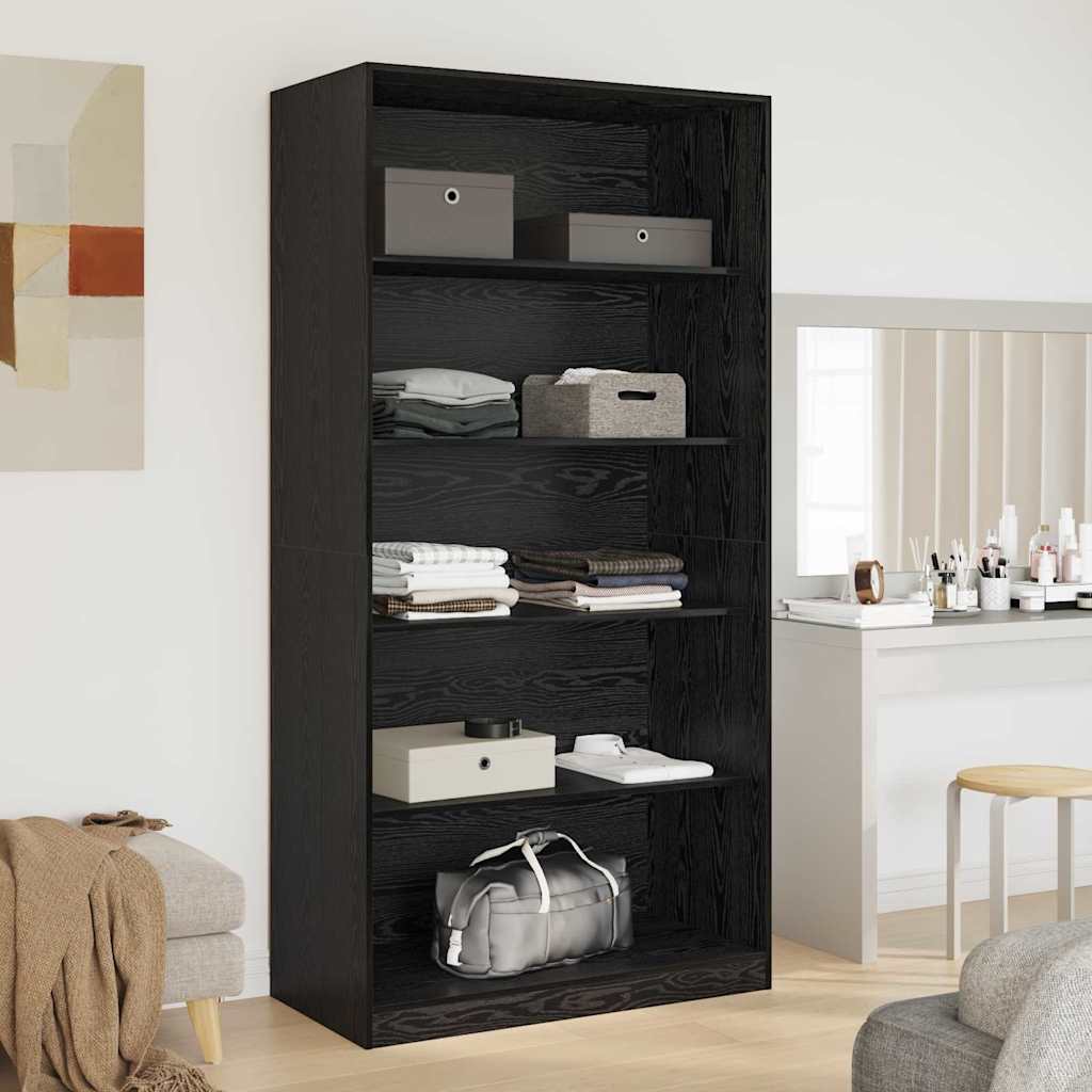 vidaXL Wardrobe Black Oak 100 x 50x 200 cm Engineered Wood