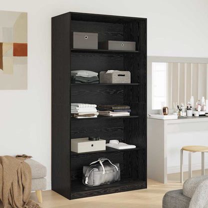 vidaXL Wardrobe Black Oak 100 x 50x 200 cm Engineered Wood
