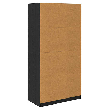 vidaXL Wardrobe Black Oak 100 x 50x 200 cm Engineered Wood