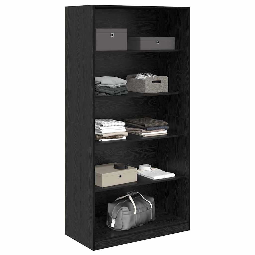 vidaXL Wardrobe Black Oak 100 x 50x 200 cm Engineered Wood