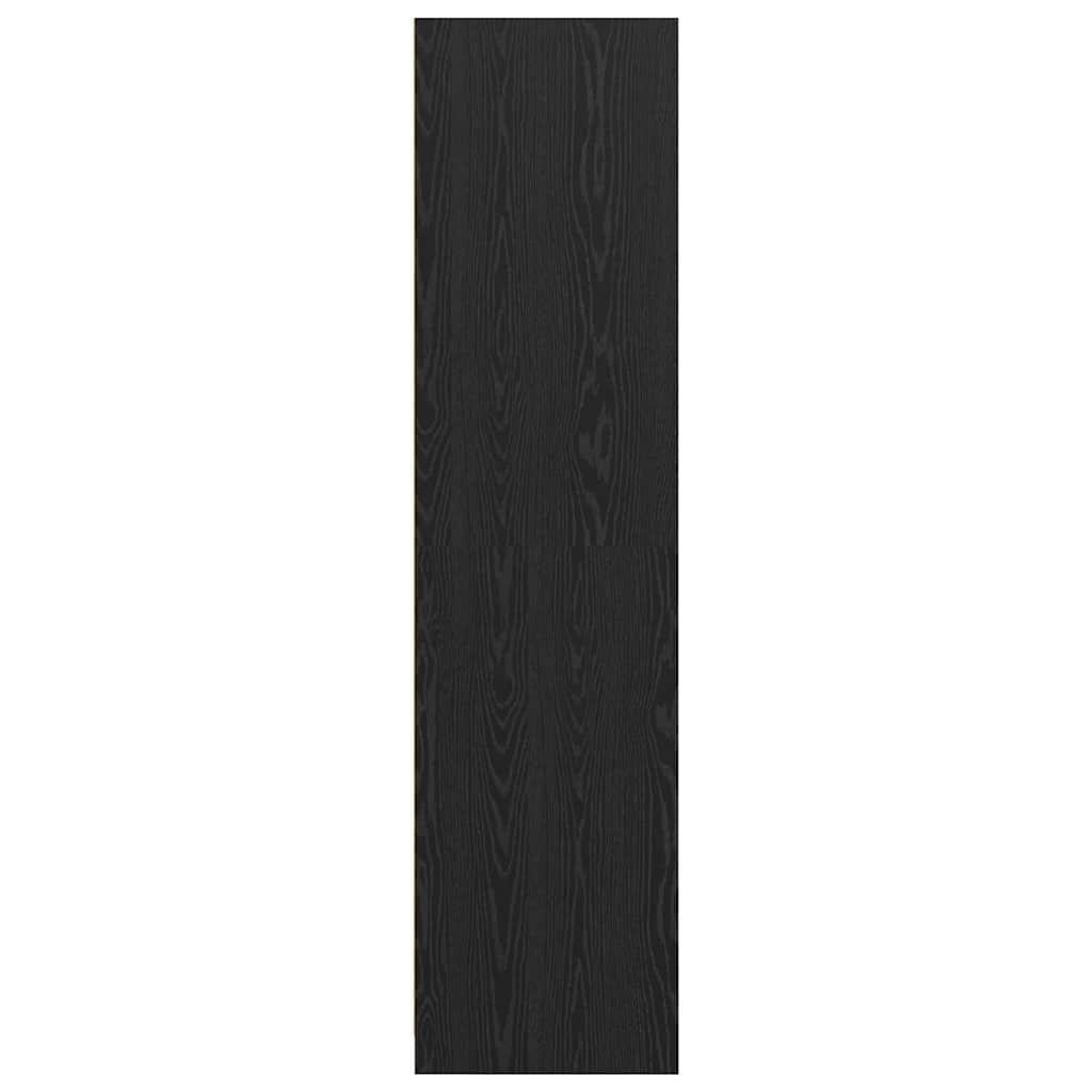 vidaXL Wardrobe Black Oak 30 x 50 x 200 cm Engineered Wood
